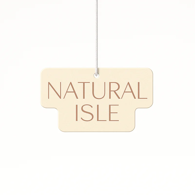 Customized paper hanging air freshener with rope